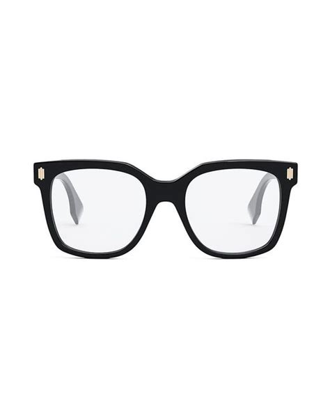 fendi 52mm square optical frames|fendi glasses frames collection.